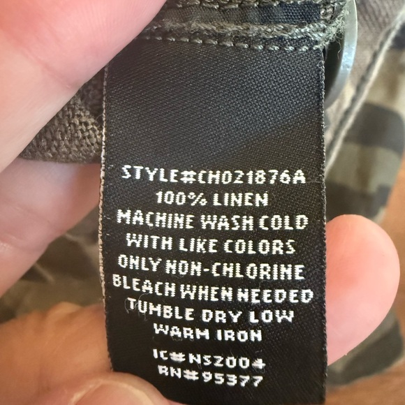 Sanctuary Green Camo Print Shorts 100% linen Size 26 - Picture 6 of 8